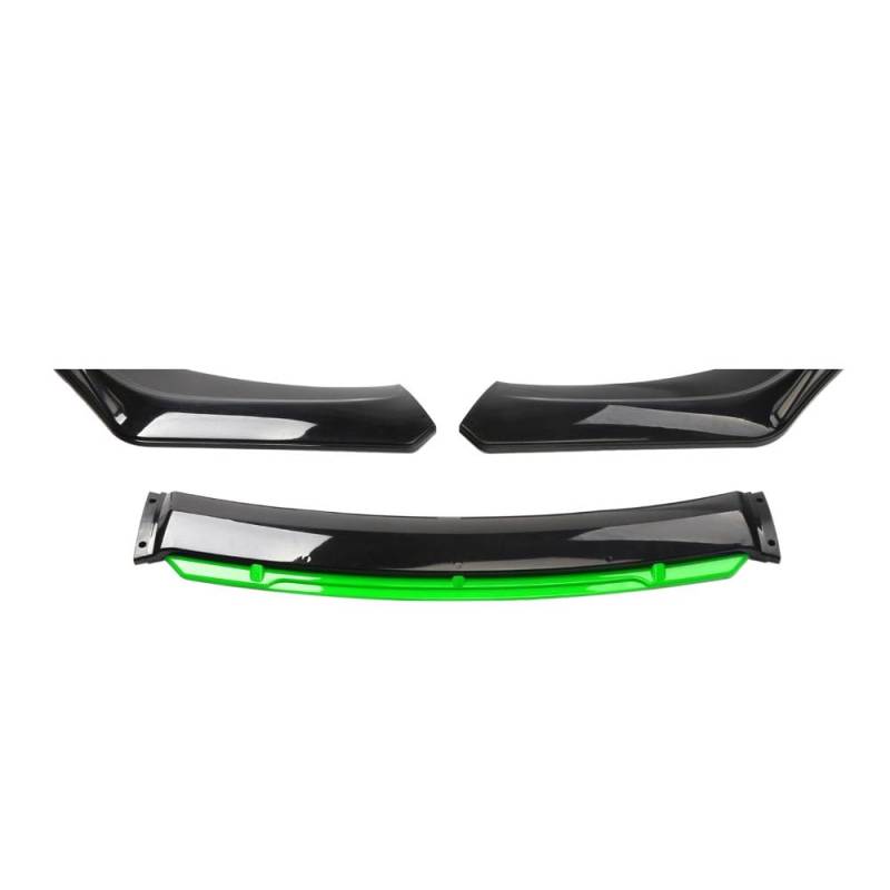 Auto-ABS-Frontstoßstangen-Spoilerlippe, für BMW F30 F31 3er M Sport 2012–2018, Frontsplitter unter dem Kinn, Ersatz, Anti-Kollisions-Splitter, Lippenkörper-Set, C/grün-helles Schwarz von Bqieai