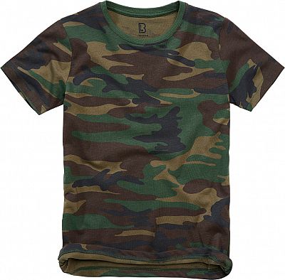 Brandit 6017, T-Shirt Kinder - Woodland - 134/140 von Brandit