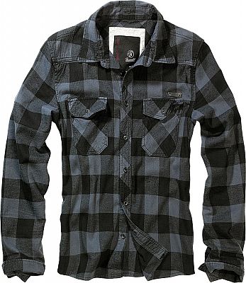 Brandit Checkshirt, Hemd - Schwarz/Grau - S von Brandit