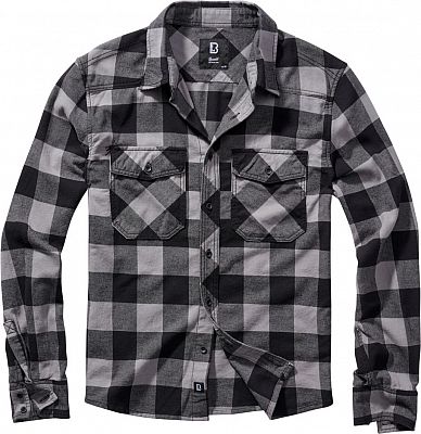 Brandit Checkshirt, Hemd - Schwarz/Hellgrau - XXL von Brandit