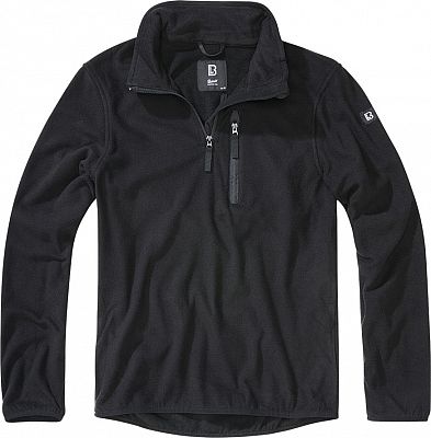 Brandit Fleece Troyer, Pullover - Schwarz - XXL von Brandit