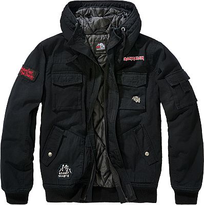 Brandit Iron Maiden NOTB Bronx, Textiljacke - Schwarz - L von Brandit