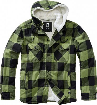 Brandit Lumberjack Winter, Kapuzenjacke - Schwarz/Oliv - 4XL von Brandit