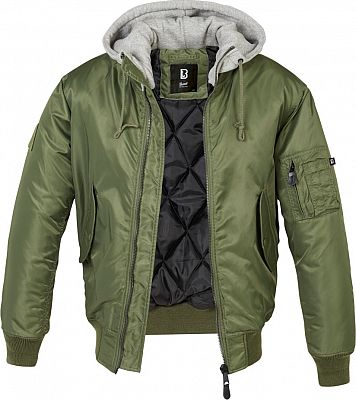 Brandit MA1, Kapuzenjacke - Oliv/Grau - 3XL von Brandit