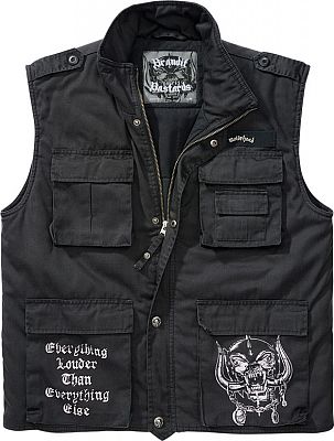 Brandit Motörhead Ranger, Weste - Schwarz/Weiß - 3XL von Brandit