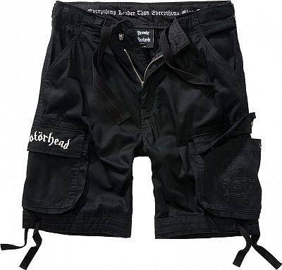 Brandit Motörhead Urban Legend, Cargo-Shorts - Schwarz/Weiß - 5XL von Brandit