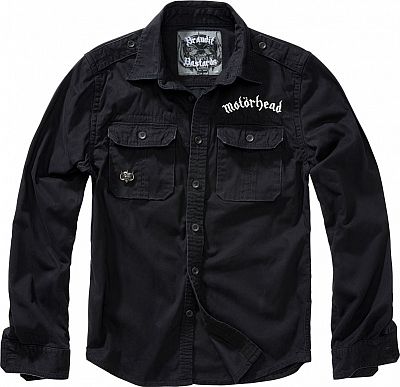 Brandit Motörhead Vintage, Hemd - Schwarz/Weiß - XXL von Brandit