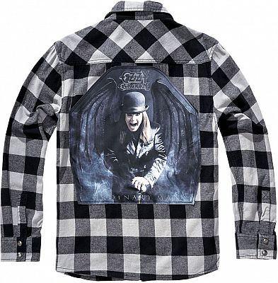 Brandit Ozzy Checkshirt, Hemd - Schwarz/Hellgrau - XL von Brandit