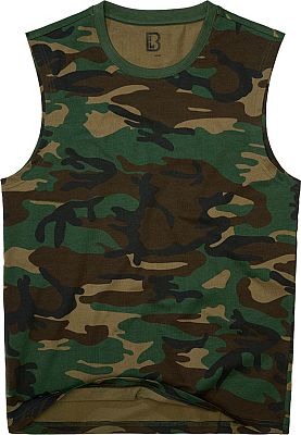 Brandit Sleeveless, T-Shirt - Woodland - 3XL von Brandit