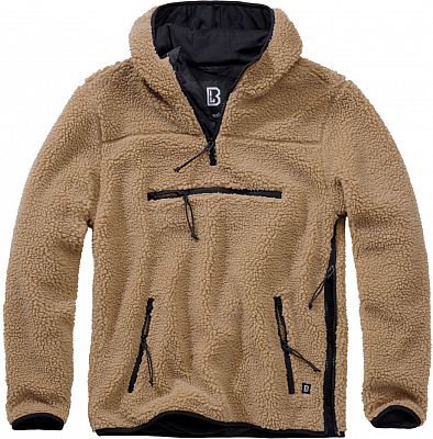 Brandit Teddyfleece Worker, Kapuzenpullover - Camel - 3XL von Brandit