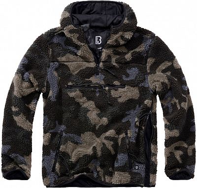 Brandit Teddyfleece Worker, Kapuzenpullover - Darkcamo - 4XL von Brandit