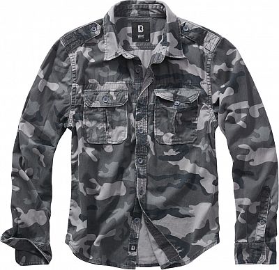 Brandit Vintage, Hemd - Grau Camo - 6XL von Brandit