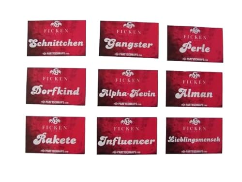 Ficken Likör - 9 Verschiedene Aufkleber mit Sprüchen - Mix - #1 von Brauerei