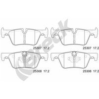 Bremsbelagsatz BRECK 25307 00 704 00, Hinten von Breck