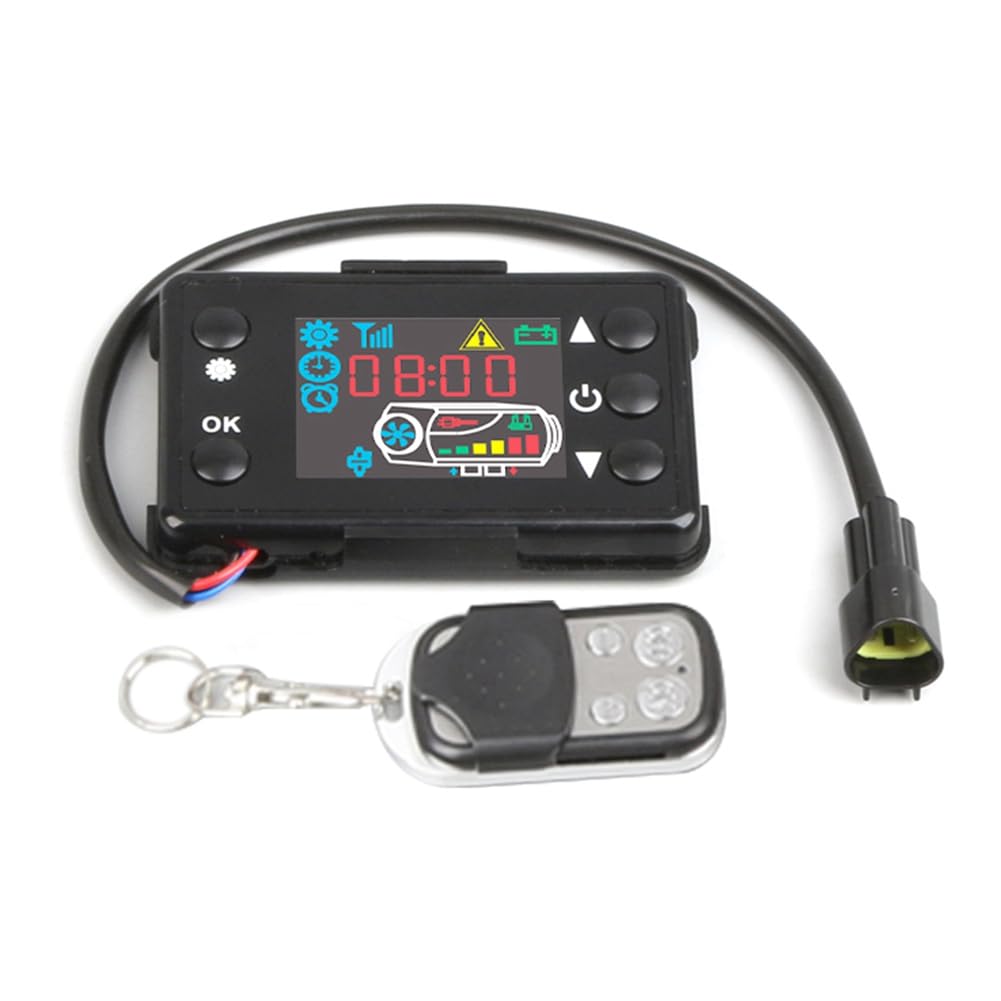 Breeshy 12 V 5 KW Auto-Luft-Standheizung, LCD-Monitor, Schalter, Hauptplatine, Kabelbaum für Heizungszubehör für -Fahrzeuge von Breeshy