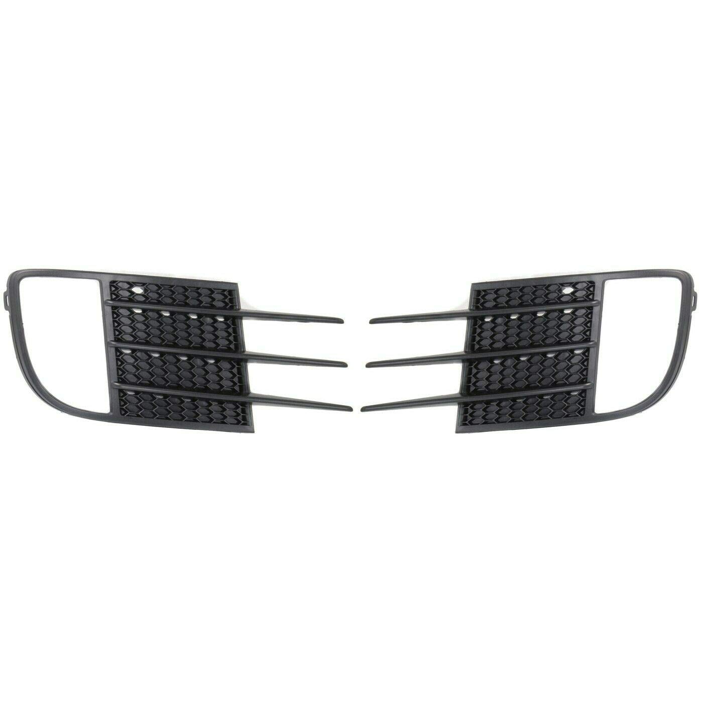 Breeshy 2 StüCk Schwarzes Auto Front StoßStange Scheinwerfer KüHler Grill Grill Abdeckung Verkleidung für Golf MK6 2009-2013 5K0853665C 5K0853666C von Breeshy