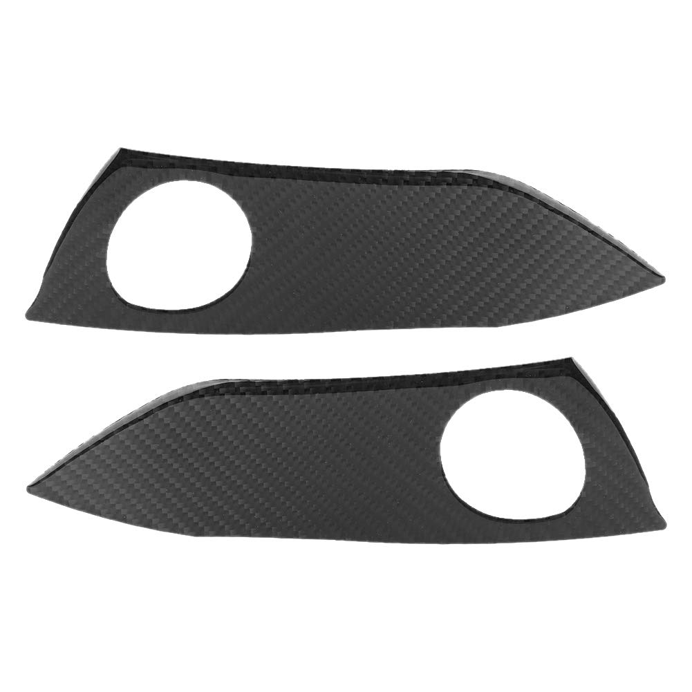 Breeshy 2Pcs Carbon Fiber Warnlicht Schalter Panel Trim Frame Cover Passend für 2006-2012 AutozubehöR von Breeshy