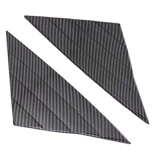 Breeshy Auto Carbon Fiber Style ABS Front- und Heckklappenfenster Hanlde Dreieckige SchüSselabdeckung für 2018 2019 von Breeshy