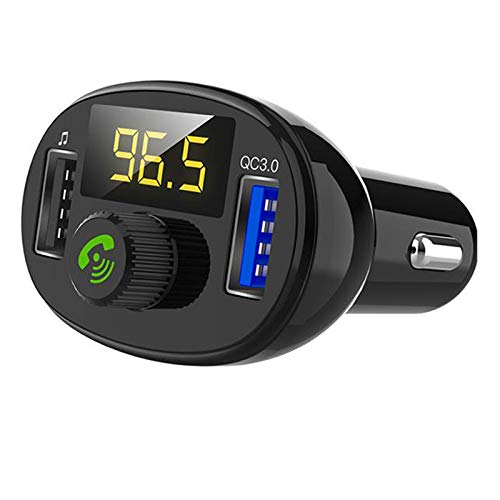 Breeshy Auto Mp3 Spieler Mobiltelefon Anruf Frei Sprecheinrichtung Dual USB Schnell Ladegerät Bluetooth 4.2 Fm Transmitter Voltage Detection Visture von Breeshy