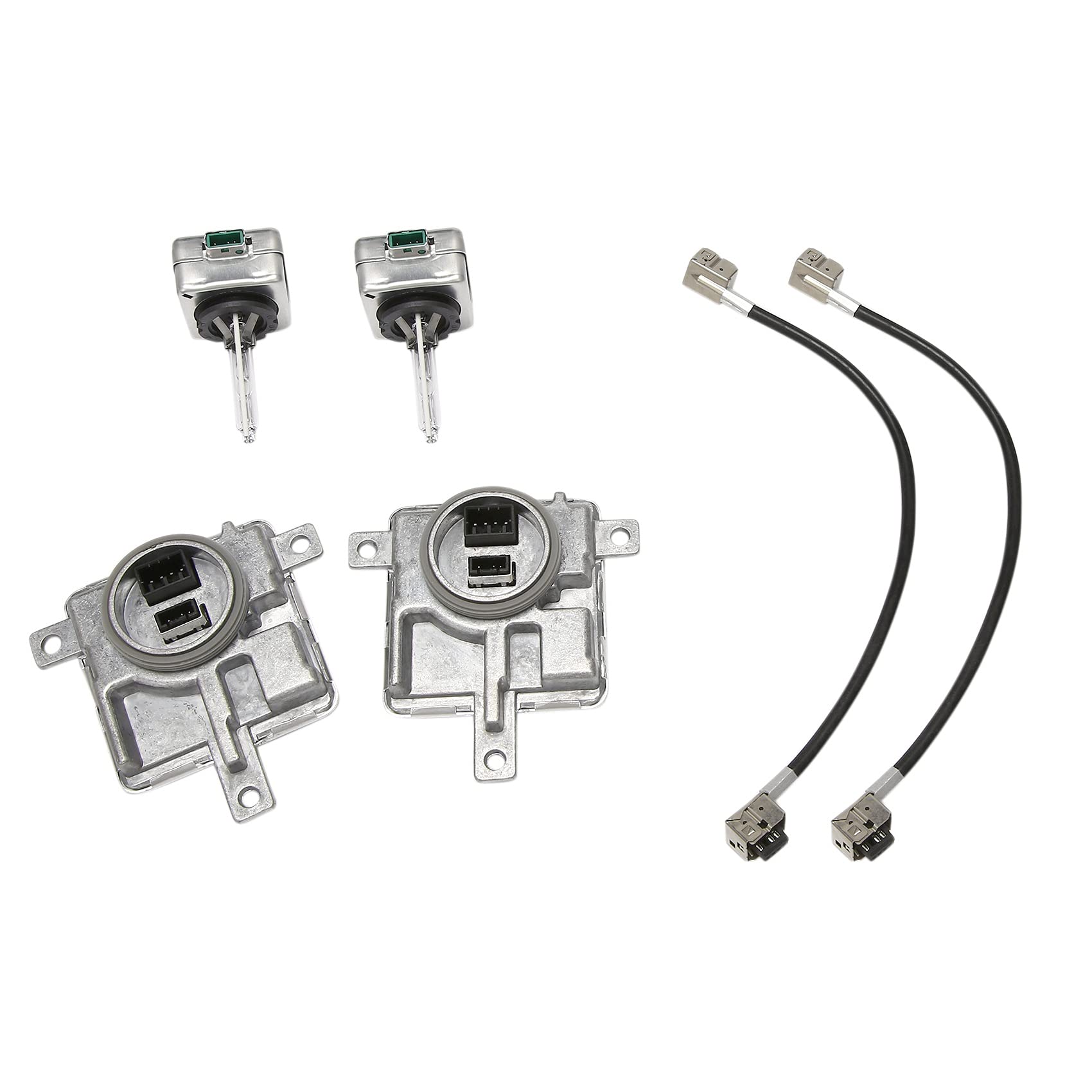 Breeshy Auto Teile Scheinwerfer Kit GlüHbirne 2X Xenon Ballast & GlüHbirne HID Licht Steuerung GeräT Modul für A5, S5, RS5 A6, S6, RS6 von Breeshy