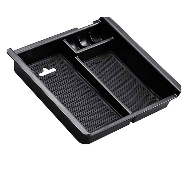 Breeshy Auto Zentrum Konsole Organizer Tablett für 2016-2021 ZubehöR Armlehnen Aufbewahrung Box Einsatz Tablett, Schwarz Trim von Breeshy