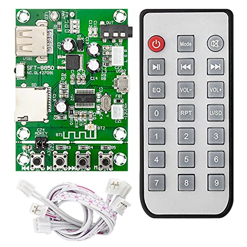 Breeshy Bluetooth 4.2 Decoder Board Audio Decoder Modul MP3 Multi-Format Wiedergabe FM Radio 5V12V Netzteil APP Steuerung von Breeshy