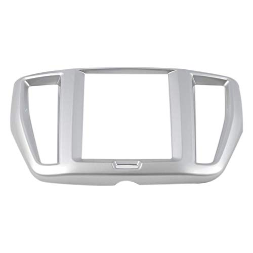 Breeshy Car Front Center Navigator Bildschirmabdeckung ZierrahmenüBerlagerung Styling-ZubehöR für XC60 2018 2019 Silber von Breeshy