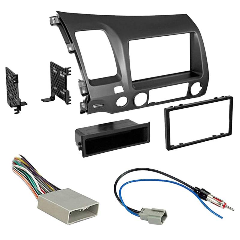 Breeshy Doppelt Din Auto Radio Dash Kit + Kabel für 2006-2011 von Breeshy