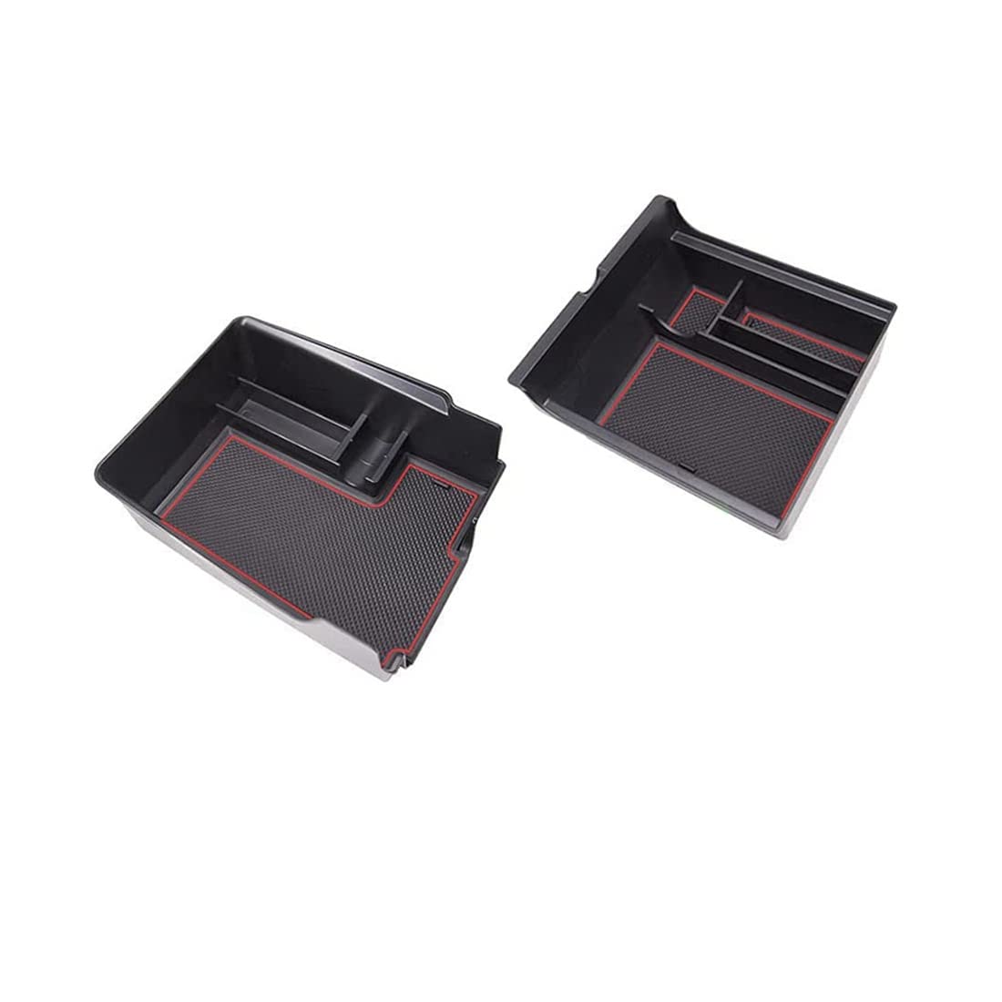 Breeshy FüR 2021 Model Y Model 3 ZubehöR Mittel Konsolen Organizer Ablage ABS Material Versteckte Cubby Schublade Box Zur Aufbewahrung von Breeshy