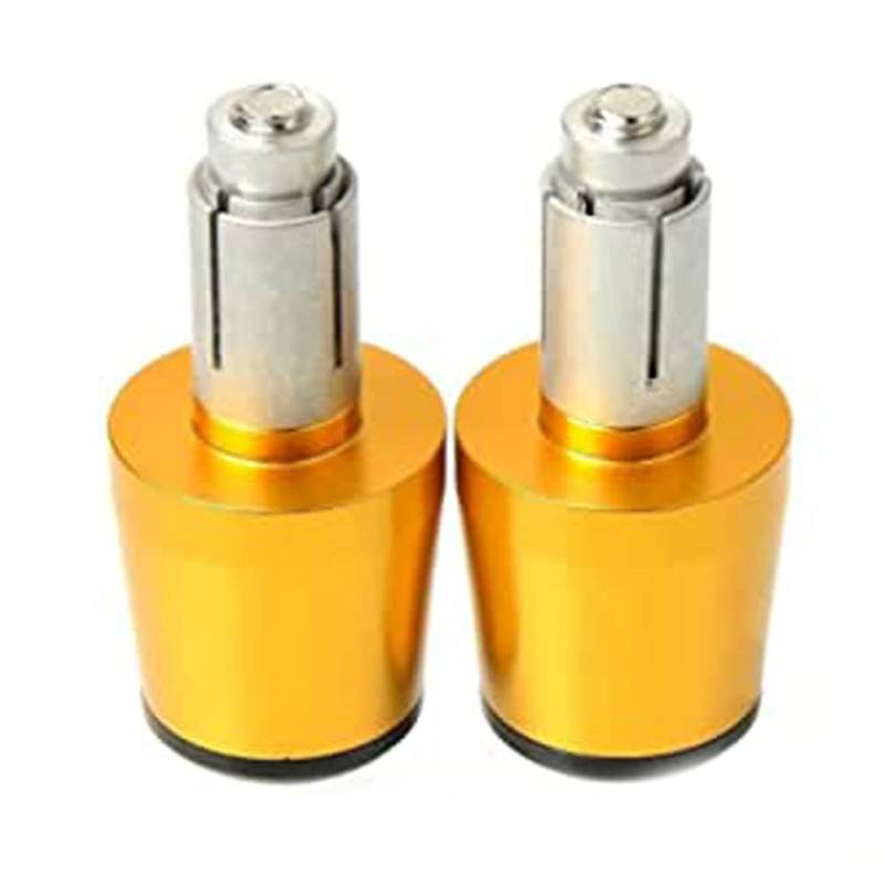 Breeshy Motorrad Aluminium 22Mm Lenker Kappe Motorrad Lenker Gleichgewicht Stecker Lenkerend Schieber ZubehöR,Gold von Breeshy