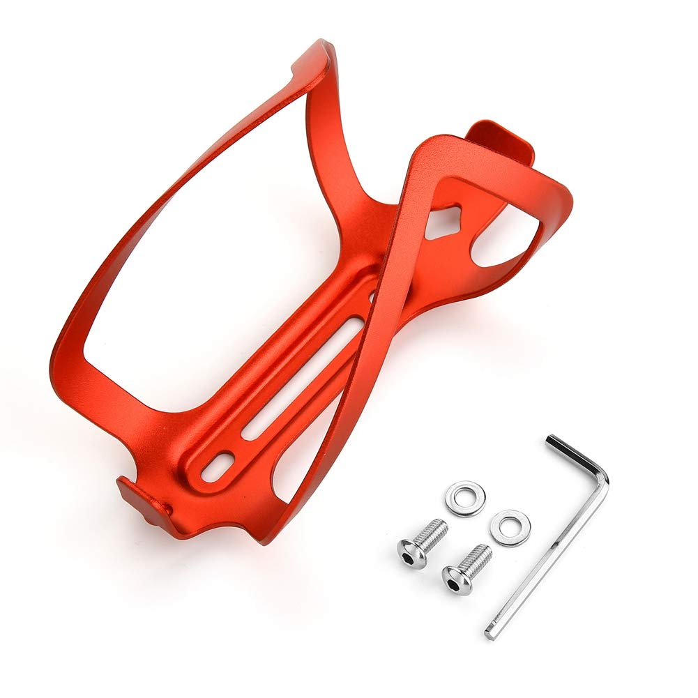 Breeshy Ultraleichter Fahrrad Flaschen KäFig Aus Aluminium Legierung für Fahrrad Halter Flaschen Halter Fahrrad ZubehöR Rot von Breeshy