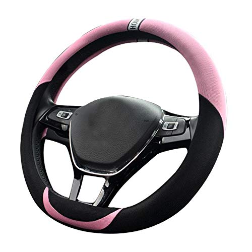 Breeshy Universal Auto Lenkrad Belüftung 38Cm Abdeckung Sport Styling 15 rutschfeste Auto Lenkrad Abdeckungen Rosa von Breeshy