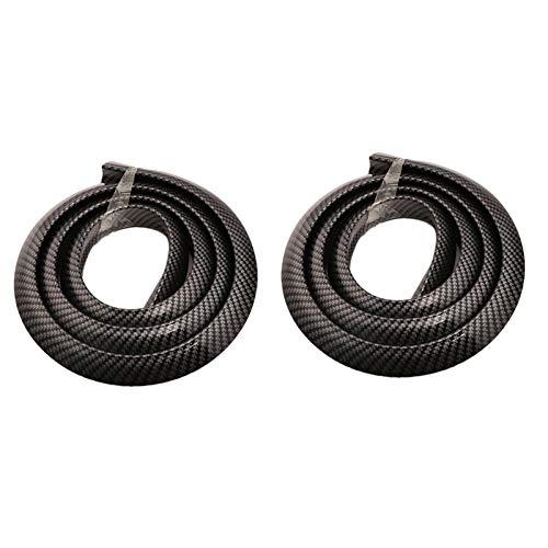 Breeshy Universal Auto Schmutz FäNgerSchutzblech für Flare Rad Brauen Abdeckung mit Carbon Faser KöRnig Modul Trim Protektor Lippe 2PCS von Breeshy