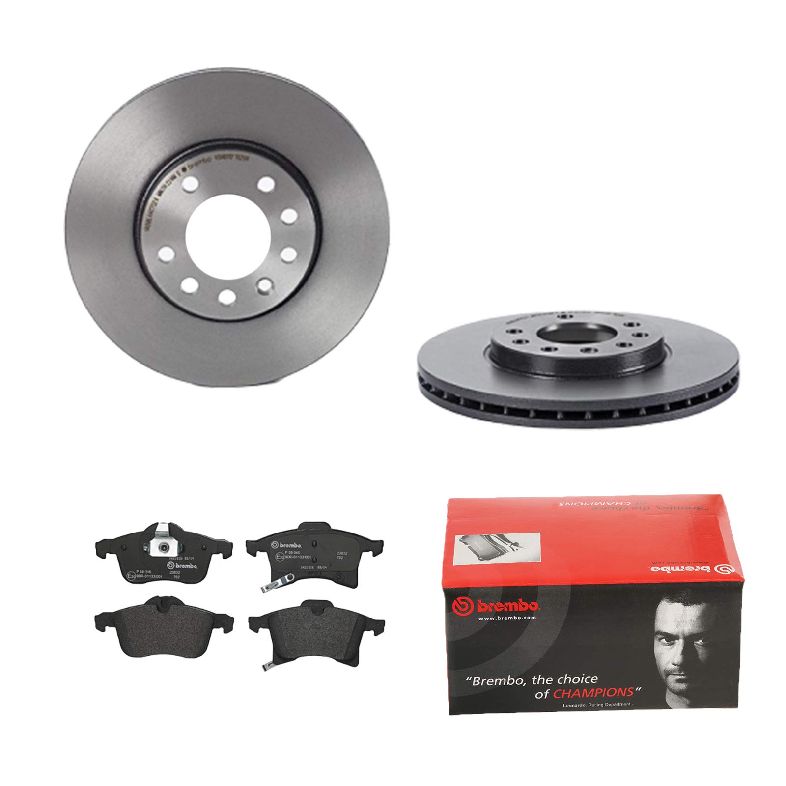 2 Bremsscheiben COATED DISC LINE belüftet Ø280 mm + Bremsbeläge vorne Vorne von Brembo Innenbelüftet (P-B-01-00736) Bremsensatz Bremsanlage Bremsen-Kit,Bremsenset, Bremsscheiben, Bremsbeläge, von Brembo