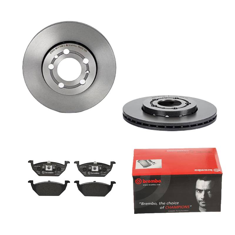 BREMBO Bremsscheiben COATED belüftet + Beläge vorne für VW Golf 4 1J1 Polo 9Nx von Brembo Bundle