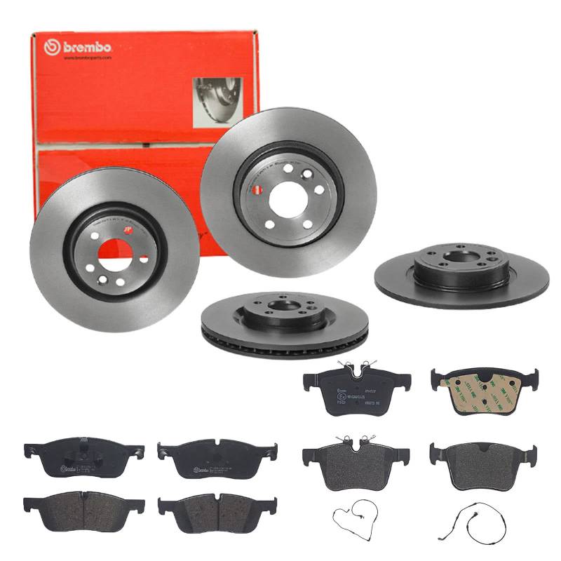 Brembo Bremsscheiben Coated + Beläge Vorne + Hinten Land Rover Discovery L550 von Brembo Bundle