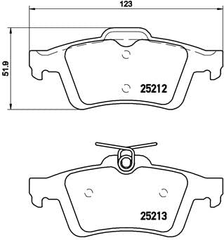 Brembo Bremsscheiben Coated + Beläge Vorne + Hinten für Volvo C30 533 V40 V50 545 von Brembo Bundle