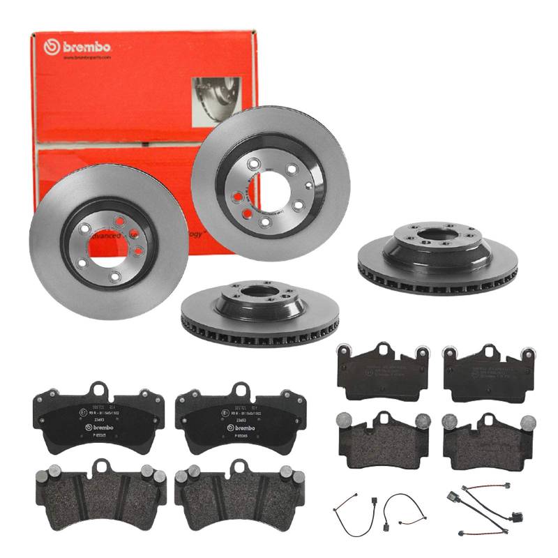 Bremsen Set Bremsscheiben Bremsbeläge Brembo vorne hinten Q7 4LB VW Touareg von Brembo Bundle