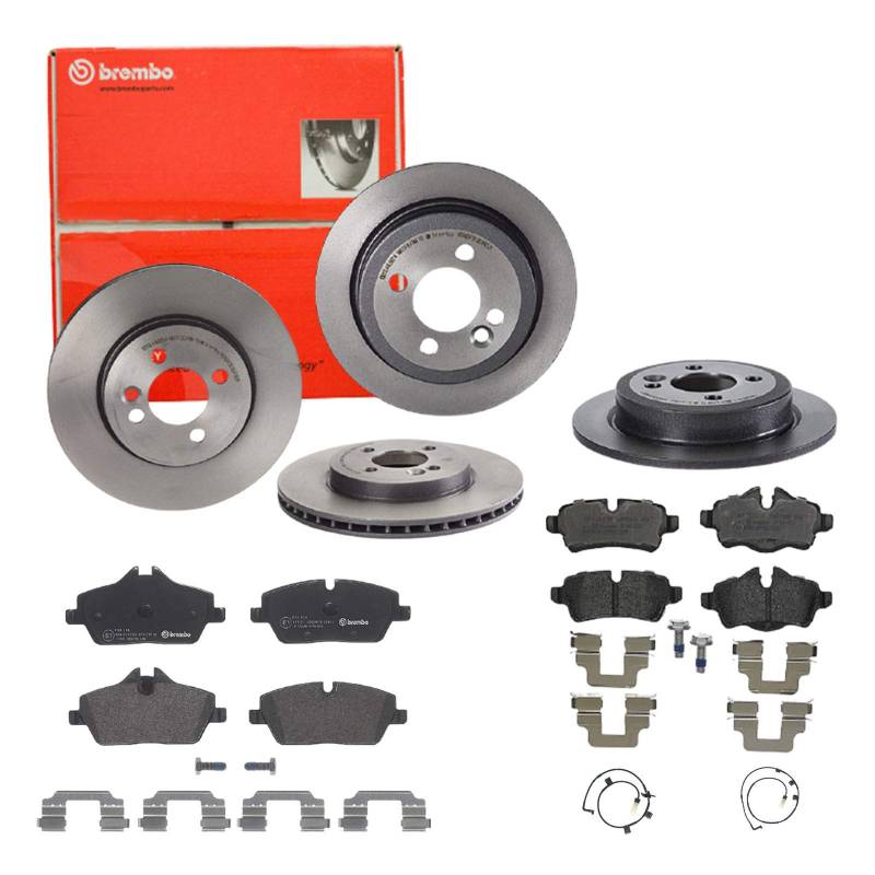 Bremsen Set Bremsscheiben Bremsbeläge Brembo vorne hinten für für für MINI Mini R56 R57 von Brembo Bundle