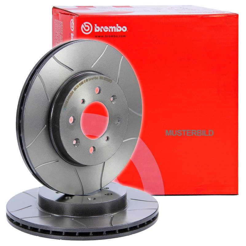 2x ORIGINAL BREMBO Sport Max Bremsscheibe Satz Bremsscheiben Belüftet Ø284 Vorne von Brembo