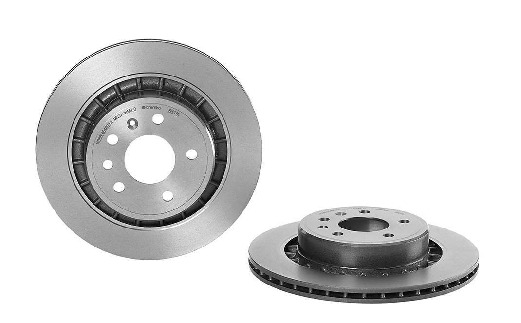 Brembo 09.B507.11 - Brembo Bremsscheibe hinten UV beschichtet von Brembo