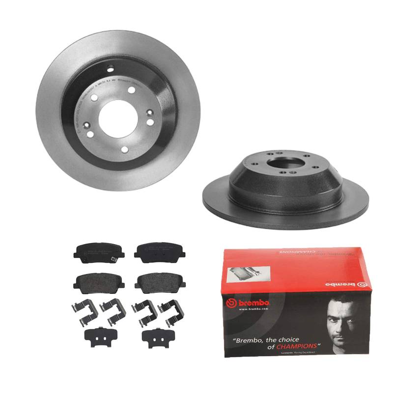 BREMBO BREMSSCHEIBEN COATED Ø302mm + BREMSBELÄGE HINTEN FÜR KIA SORENTO 2 XM von Brembo