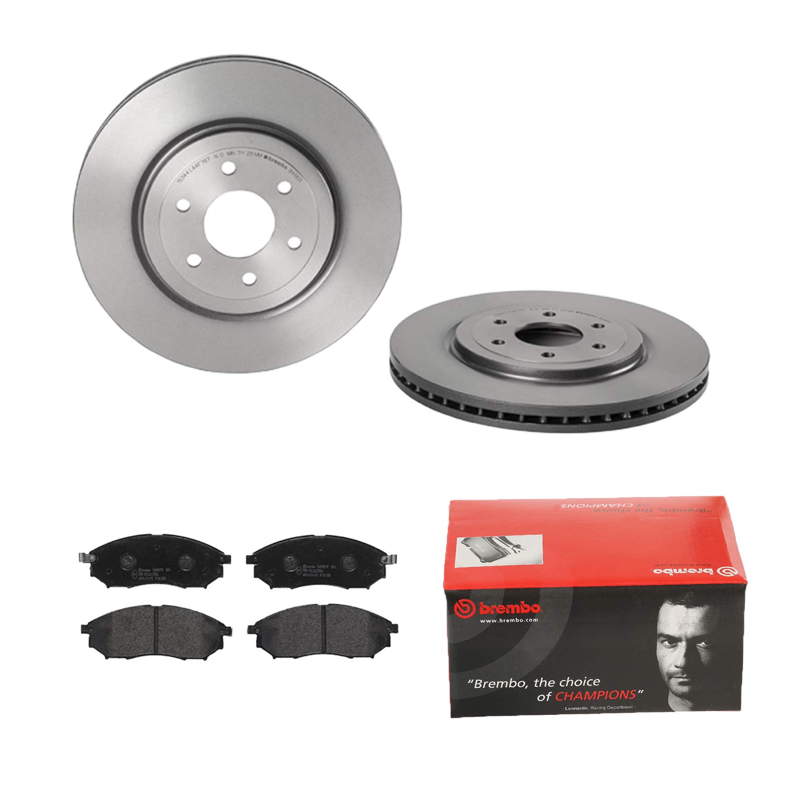 BREMBO BREMSSCHEIBEN COATED Ø320mm + BREMSBELÄGE VORNE FÜR NISSAN PATHFINDER 3 von Brembo