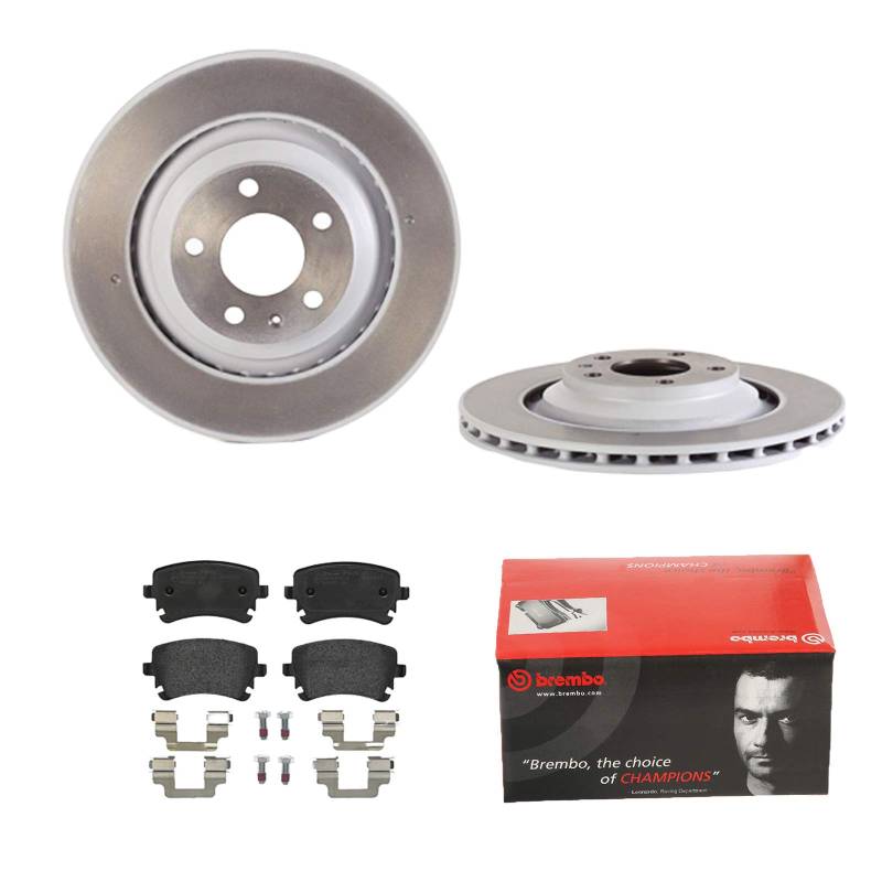 BREMBO BREMSSCHEIBEN COATED Ø330mm + BREMSBELÄGE HINTEN FÜR AUDI A6 AVANT von Brembo