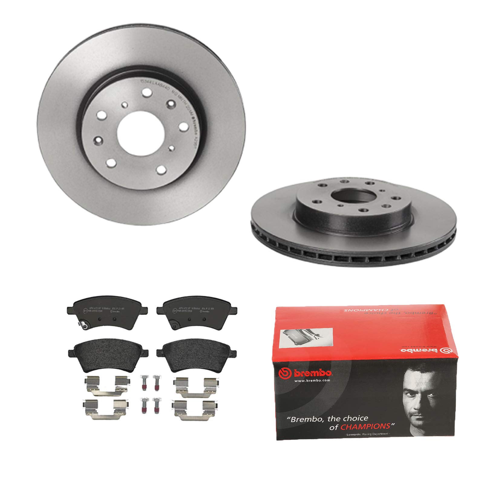 BREMBO BREMSSCHEIBEN COATED Ø280 + BREMSBELÄGE VORNE FÜR SUZUKI S4 / S4 CLASSIC von Brembo