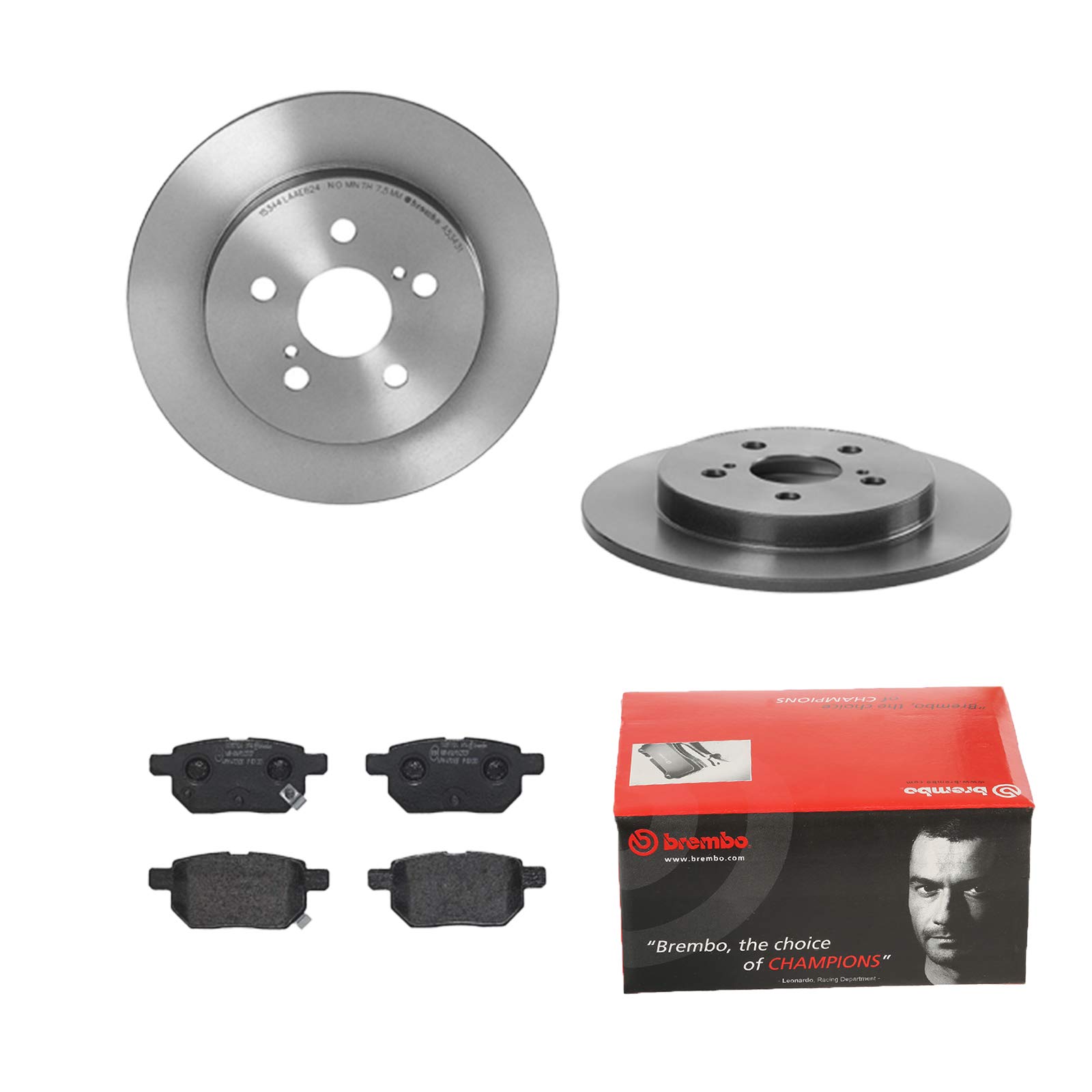 BREMBO BREMSSCHEIBEN Ø259mm + BREMSBELÄGE HINTEN FÜR LEXUS CT TOYOTA PRIUS XW3X von Brembo