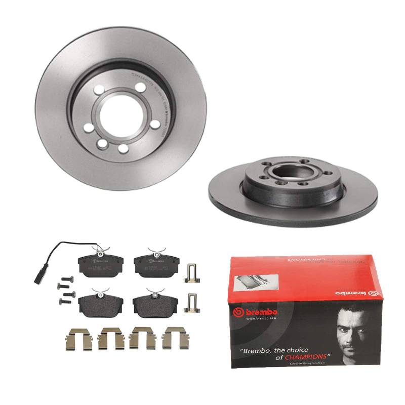 BREMBO BREMSSCHEIBEN Ø280MM + BREMSBELÄGE HINTEN FÜR VW TRANSPORTER T4 SKODA VW von Brembo