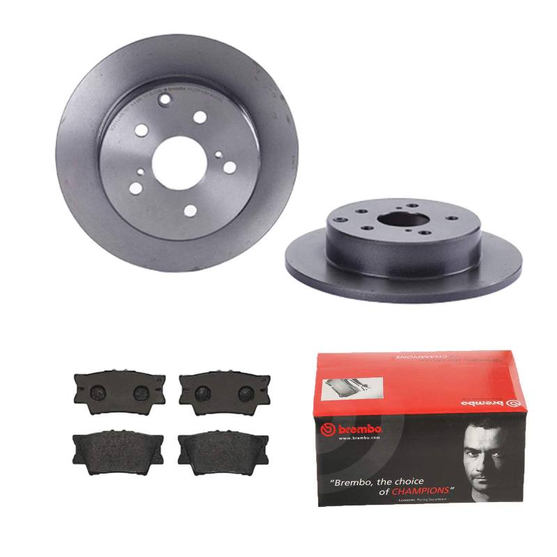 BREMBO BREMSSCHEIBEN Ø281MM + BREMSBELÄGE HINTEN FÜR RAV 4 III TOYOTA IV LEXUS von Brembo