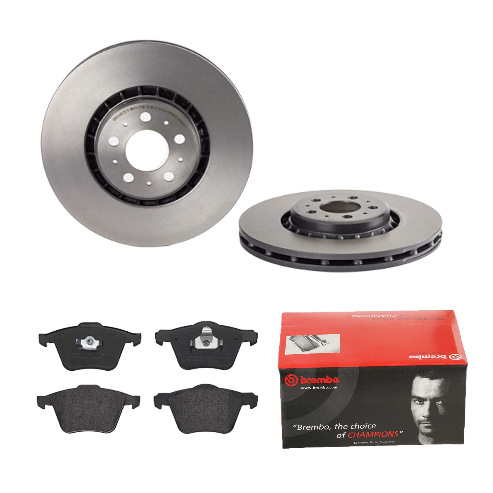 BREMBO BREMSSCHEIBEN Ø336mm + BREMSBELÄGE VORNE BREMSENSATZ von Brembo