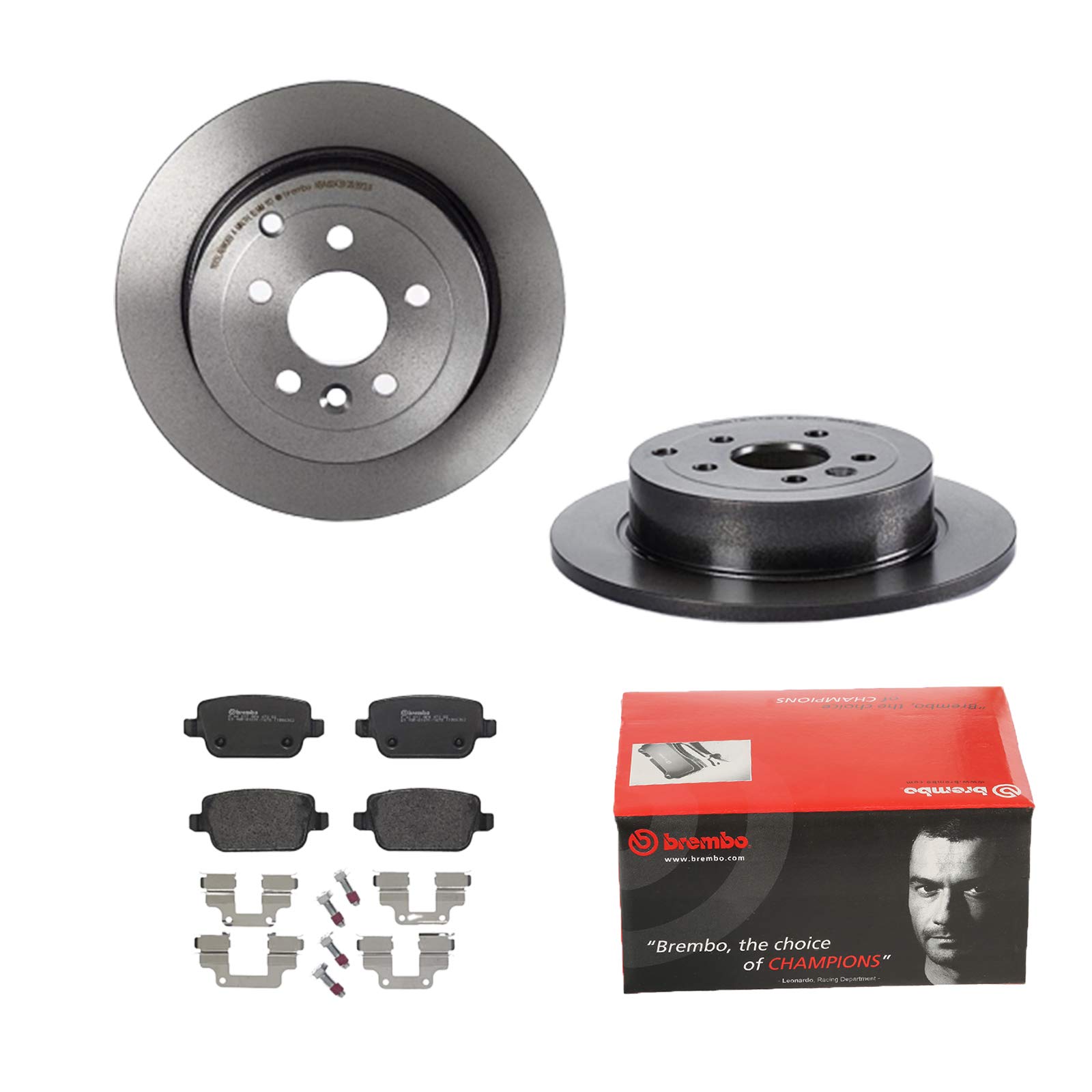 BREMBO BREMSSCHEIBEN Ø302 + BREMSBELÄGE HINTEN FÜR LAND ROVER FREELANDER 2 L359 von Brembo